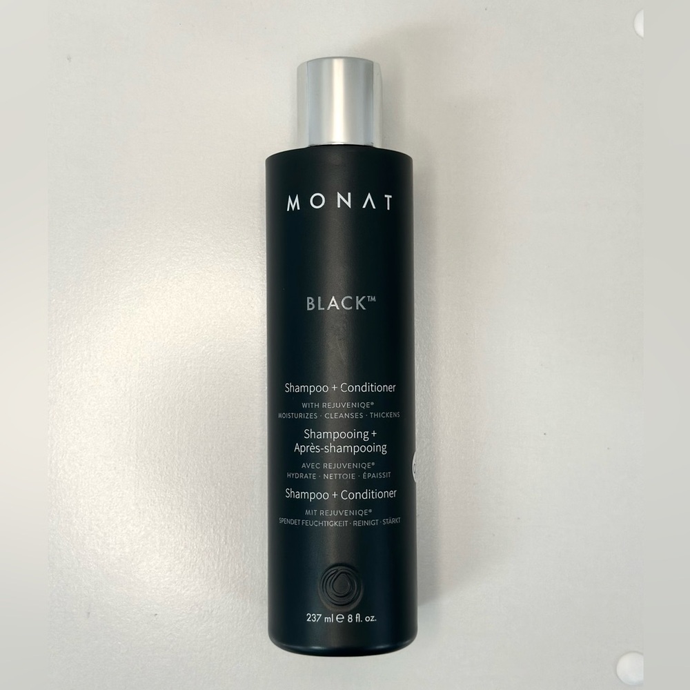 Monat Black, Shampoo + Conditioner, moisturizers and thickens. New.